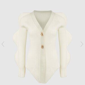 Skinny V-Neck Knitted Cardigan